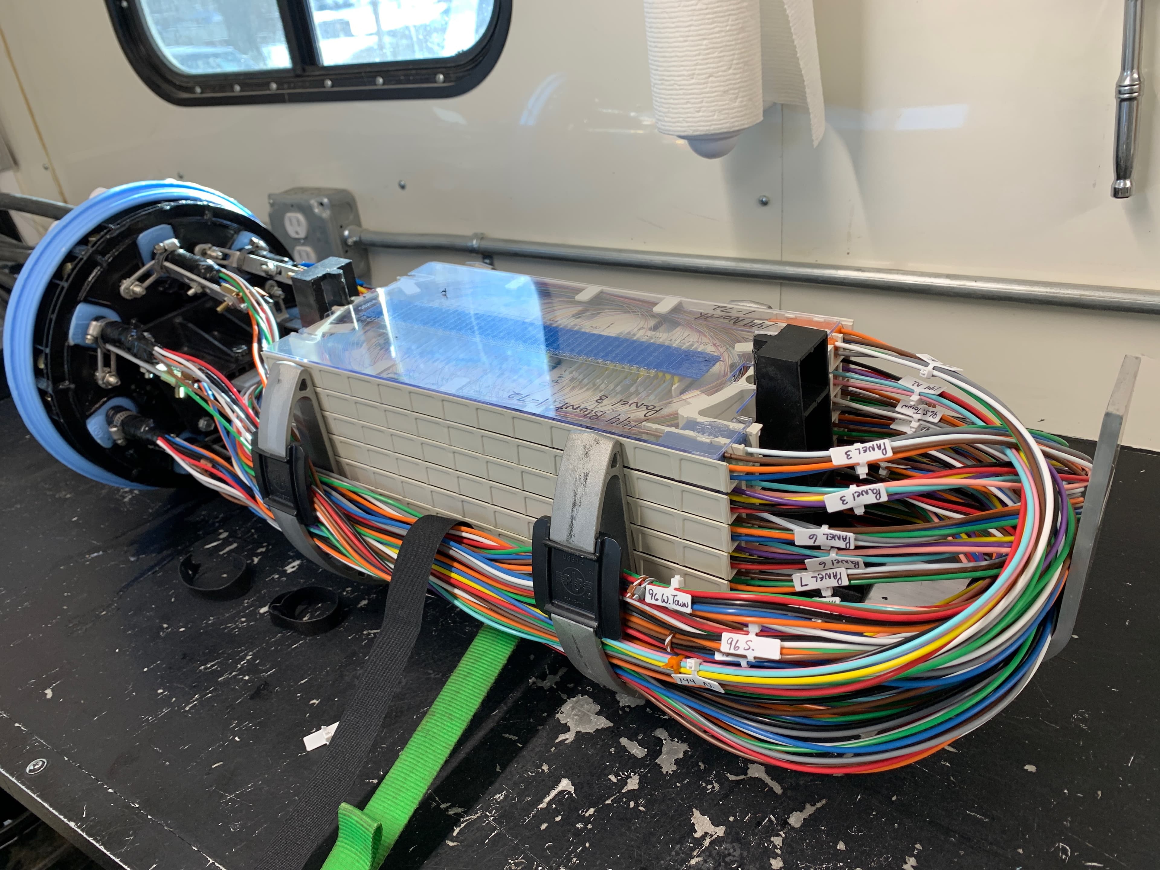Fiber Tray Organization field work