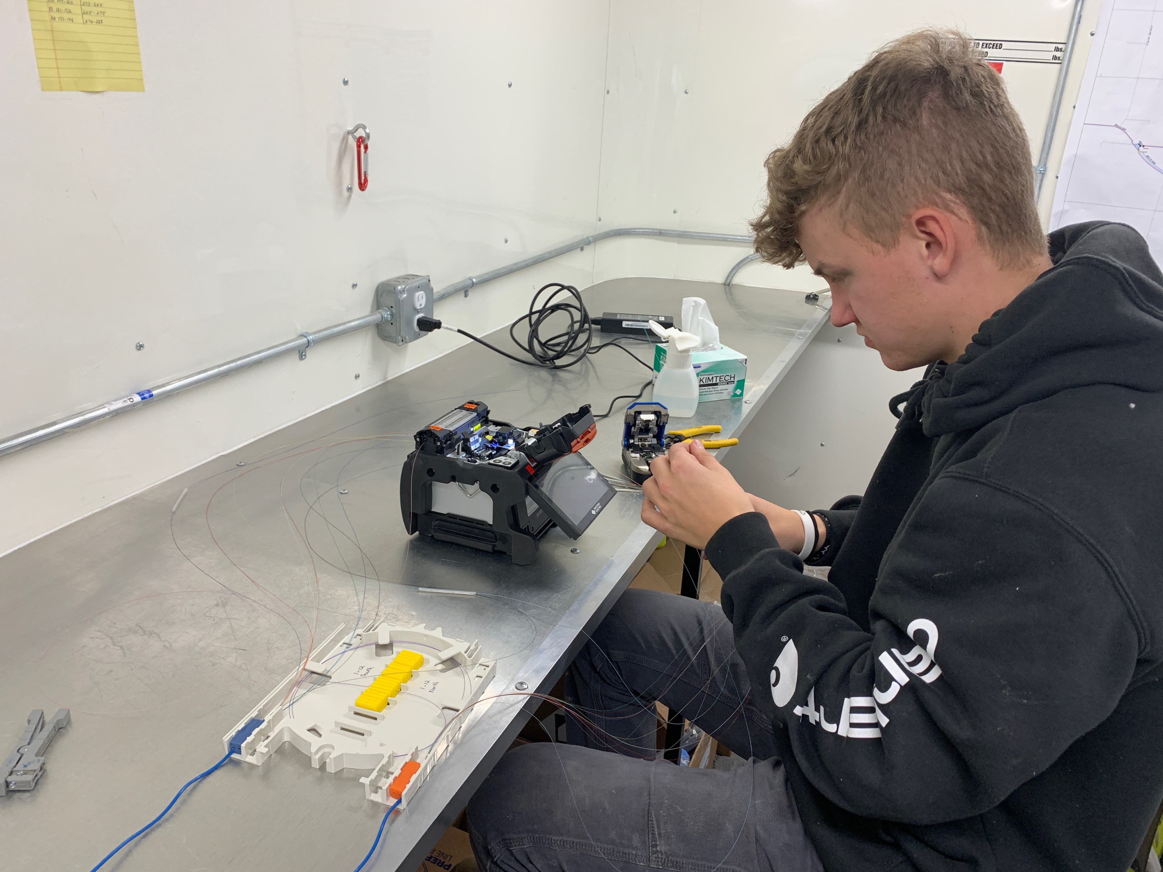Fusion Splicing field work